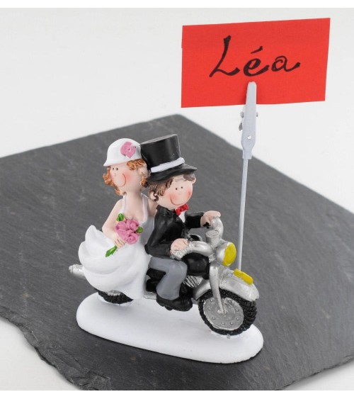 Marque place mariés en moto,  lot de 8 pièces Décoration de table  ALSACESHOPPING