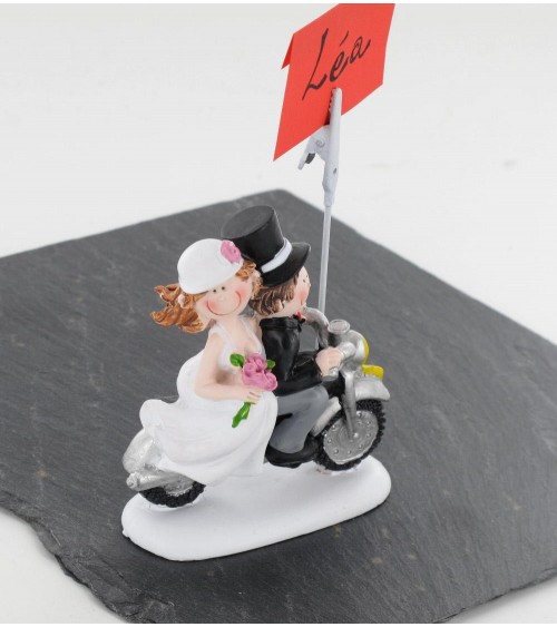 Marque place mariés en moto,  lot de 8 pièces Décoration de table  ALSACESHOPPING