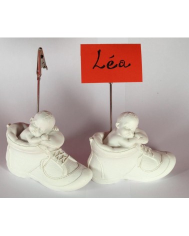 Figurine bébé porte carte marque place lot de 2 Décoration naissance ou baptème ALSACESHOPPING