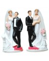 Figurine de mariés sur tapis rouge, le lot de 2 assorties Figurines de mariée ALSACESHOPPING