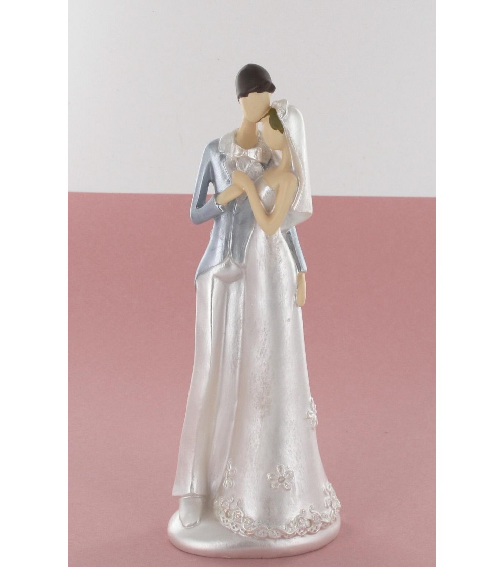 Statuette couple de mariés moderne Figurines de mariée ALSACESHOPPING