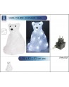 Ours polaire lumineux assis Animations et guirlandes lumineuses ALSACESHOPPING