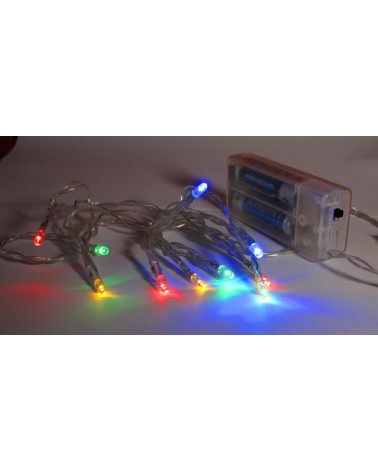 Mini guirlande à pile LED multicolore Animations et guirlandes lumineuses ALSACESHOPPING