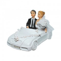 Tirelire couple de mariés en voiture Figurines de mariée ALSACESHOPPING