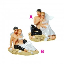 Figurine de mariés plage Figurines de mariée ALSACESHOPPING