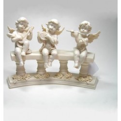 3 anges assis sur colonne Statuettes et personnages