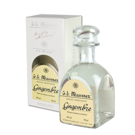 Carafe Gingembre Massenez sous étui Distillerie ALSACESHOPPING