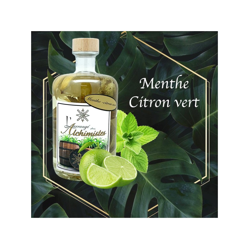 Rhum Menthe Citron vert ,L'arrangé des Alchimistes